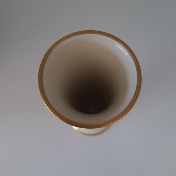 Vintage Alka Bavaria Kathalena Porcelain Vase With Gold Floral Design - Picture 7 of 12